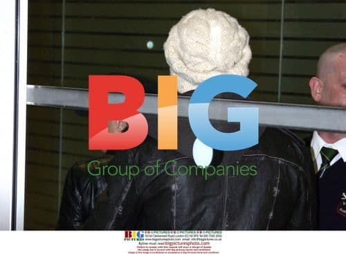 Beckham Couple Departs Nice Airport