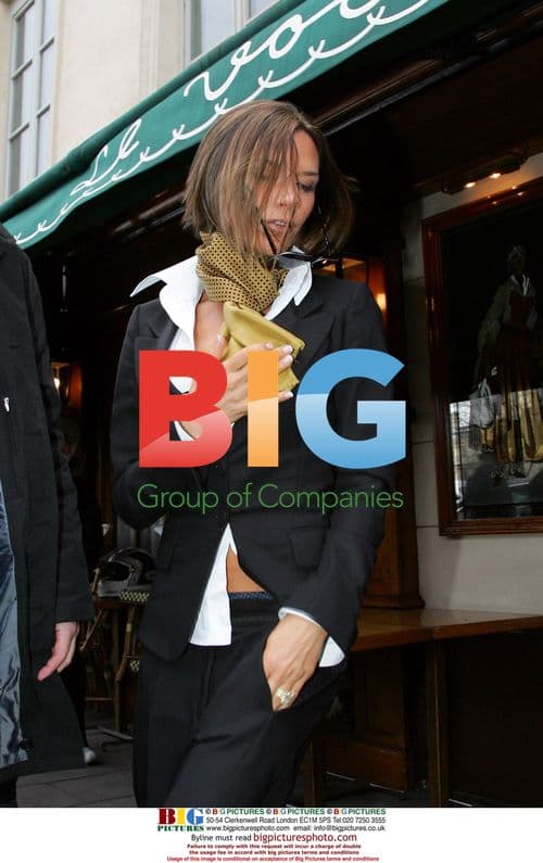 Victoria Beckham and Katie Holmes Shopping in Paris