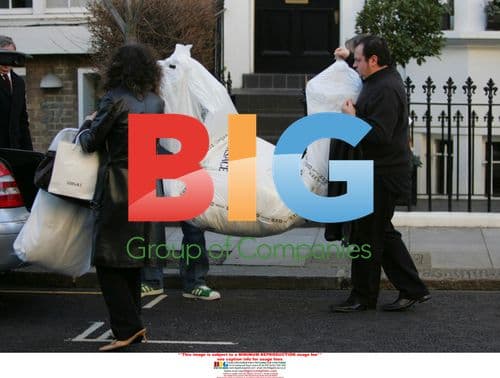 Liz Hurley's Wedding Dress Delivery