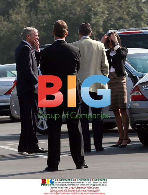 Teri Hatcher and George Bush, Sr. enjoy lunch