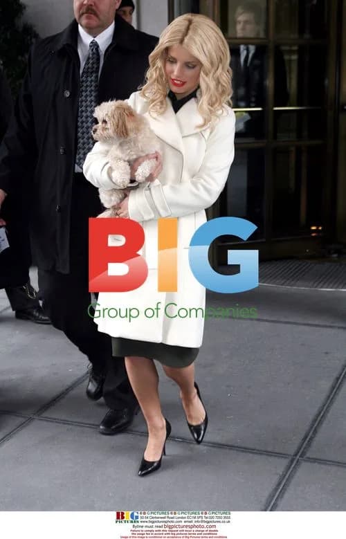 Actress Jessica Simpson on 'Blonde Ambition' Set