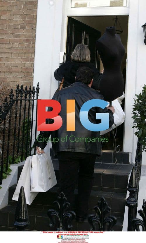 Liz Hurley's Wedding Dress Fitting