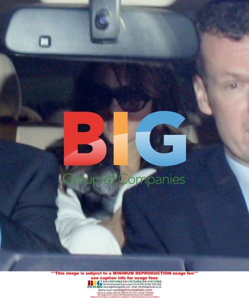 Elizabeth Hurley Leaving for Wedding