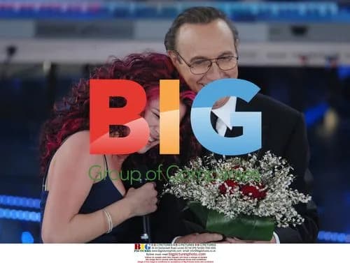 Joss Stone and Pippo Baudo at Sanremo Music Festival