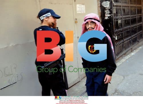 Boys in Palestinian headcovers celebrate Purim