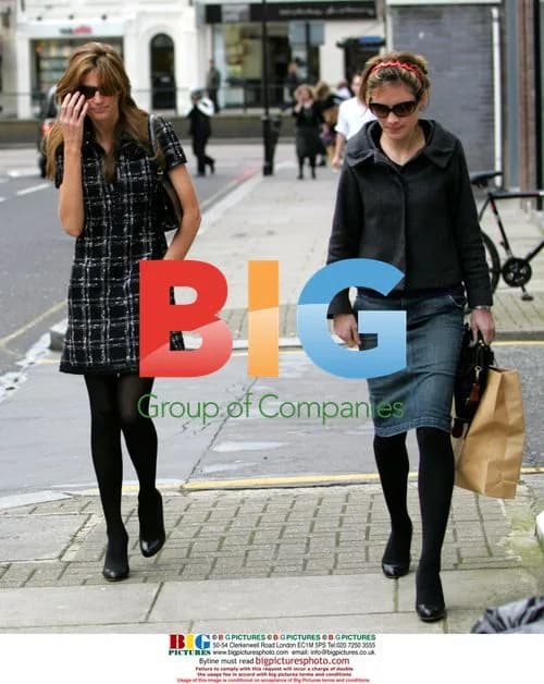 Jemimah Khan, Laura Bailey, and friend shopping