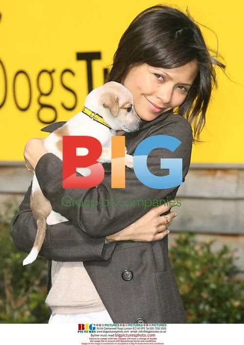 Thandie Newton with puppy 'Maggie'