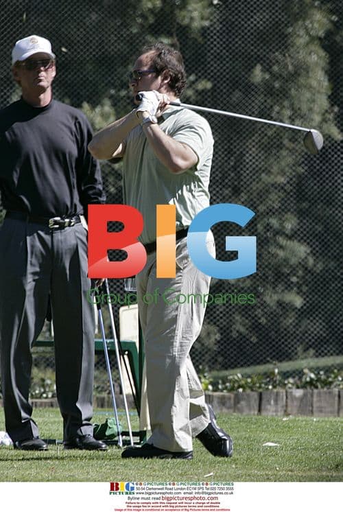 James Belushi plays golf at Brentwood Country Club