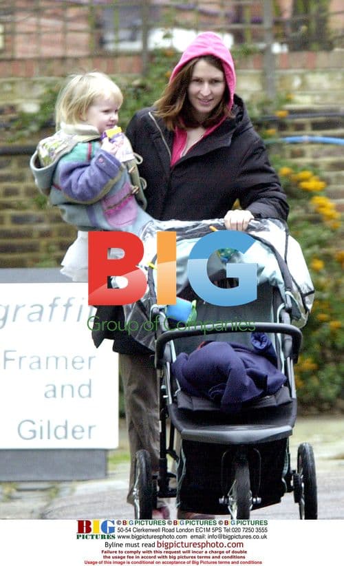 "Cold Feet" Star Helen Baxendale Out with Kids