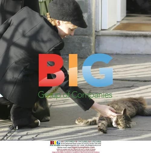 Kylie Minogue visits Bath, pets cat