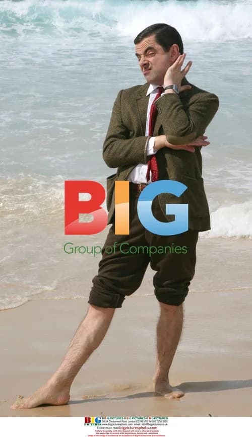 Rowan Atkinson as 'Mr Bean' at Bondi Beach