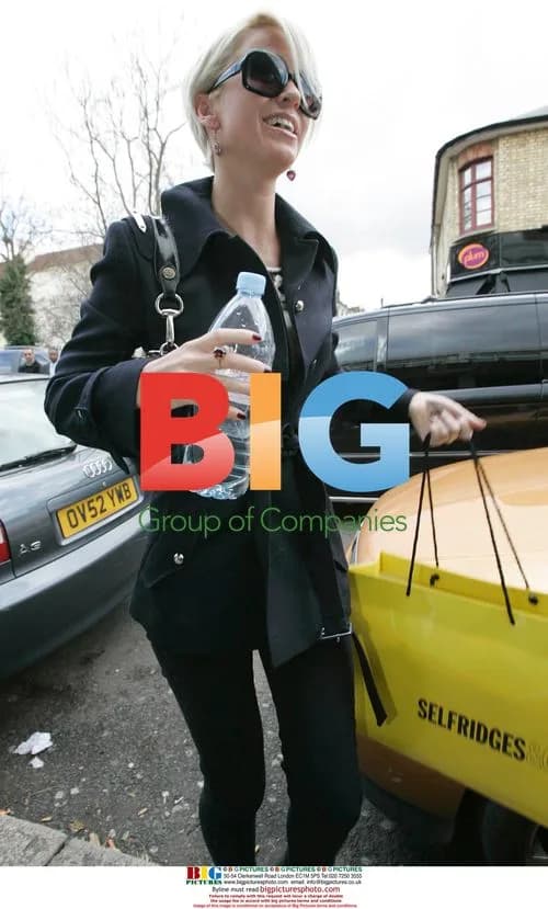Sarah Harding Arrives at Riverside Studios