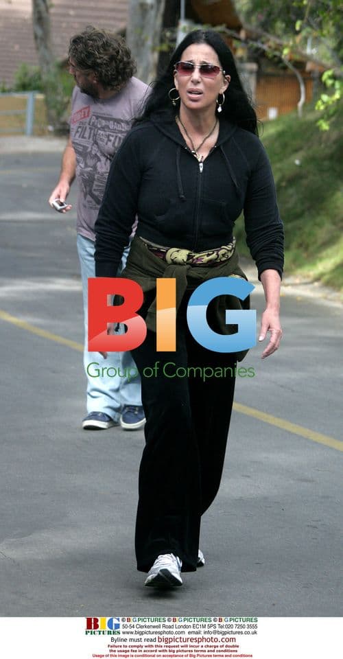 Cher Goes for a Stroll in Malibu