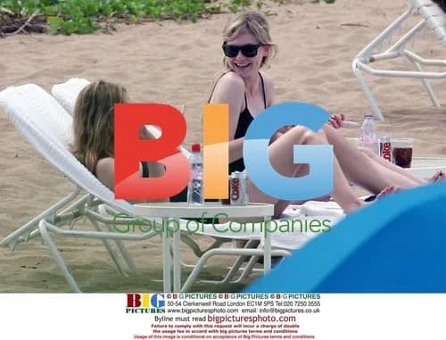 Kristen Dunst at Beach in Hawaii