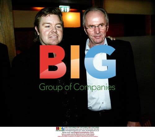 Eriksson and Brolin at Undici Restaurant Party