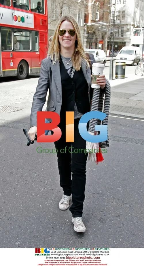 DJ Edith Bowman arriving at Radio 1 studios