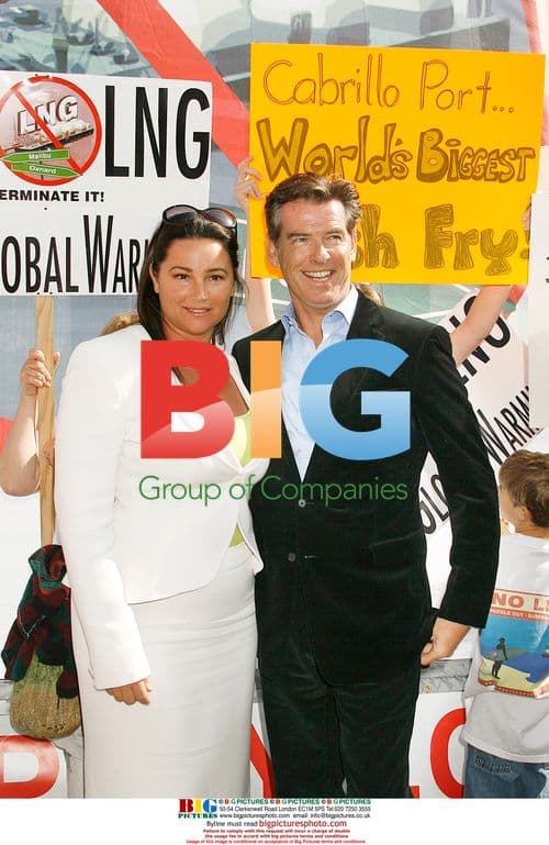 Pierce Brosnan and family attend press conference