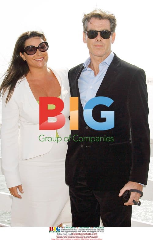 Pierce Brosnan and family at press conference