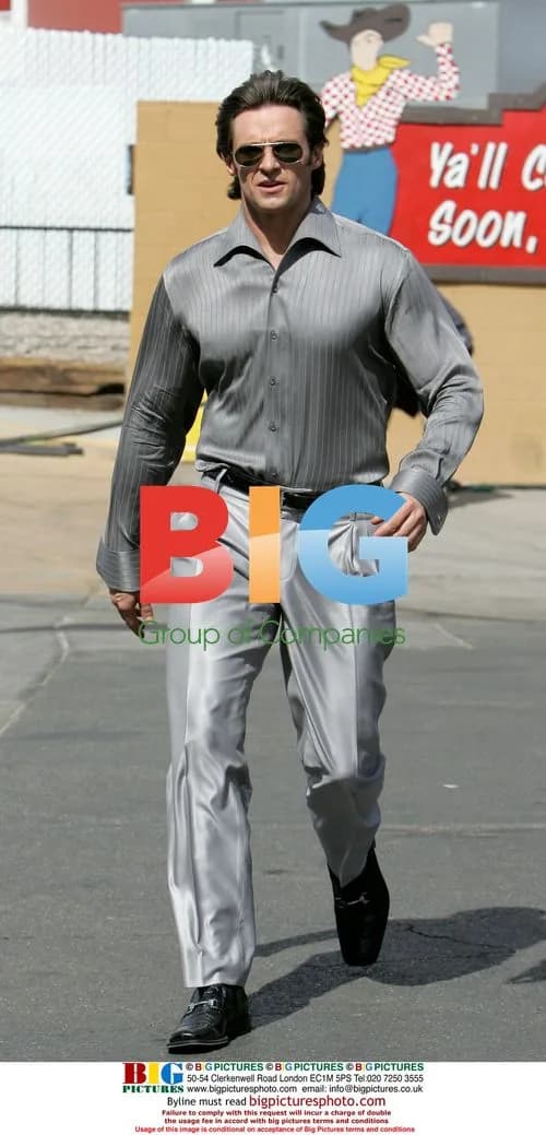 Hugh Jackman on "Viva Laughlin" set