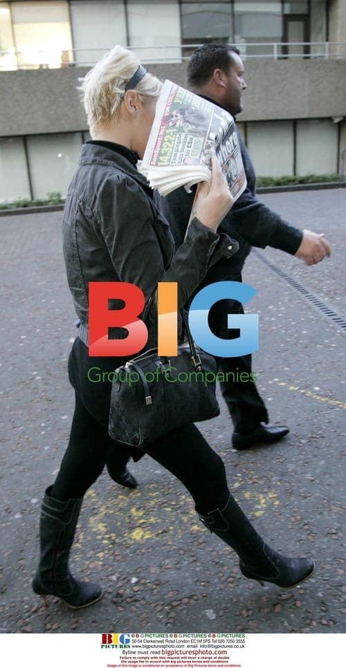 Jo O'Meara Arrives at GMTV Studios