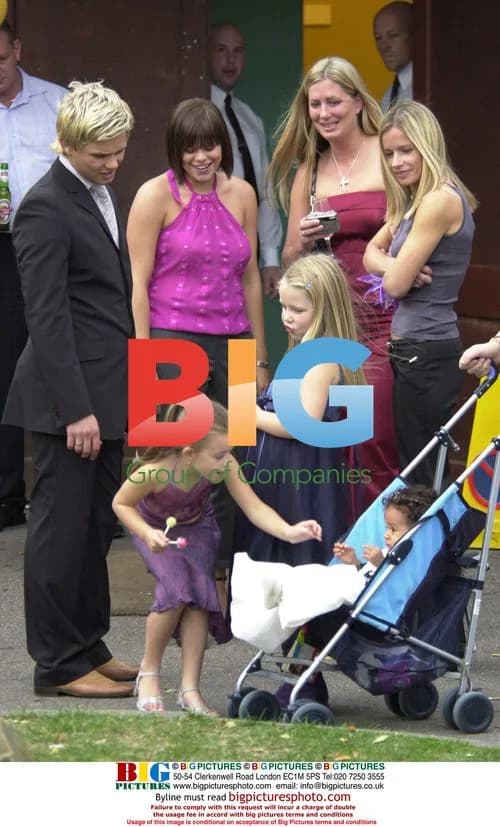 Jade Goody at Kevin Adams' Baby Christening