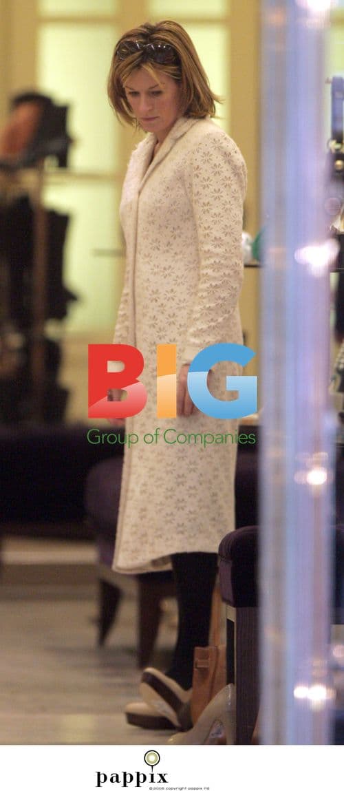 Andrea Catherwood shopping with son