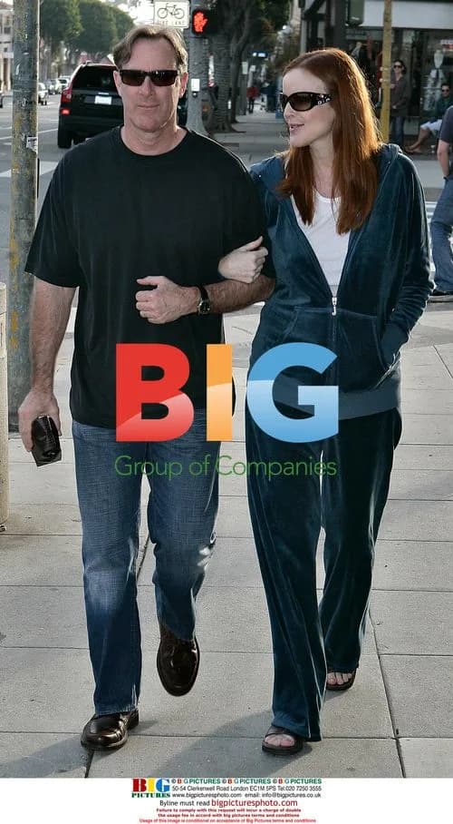 Marcia Cross and Tom Mahoney Walk in Beverly Hills