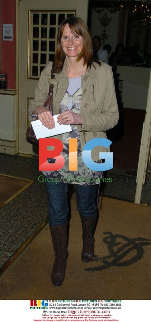 Gwyneth Strong Leaving 'The Little Shop Of Horrors' Theatre