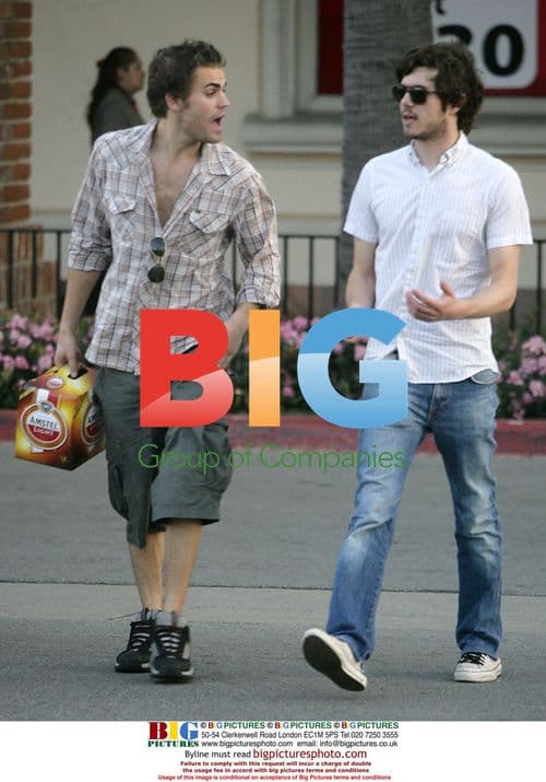 Adam Brody and Benjamin Mackenzie Beach in Malibu