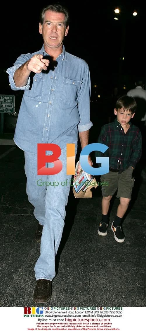 Pierce Brosnan and son Paris out to dinner