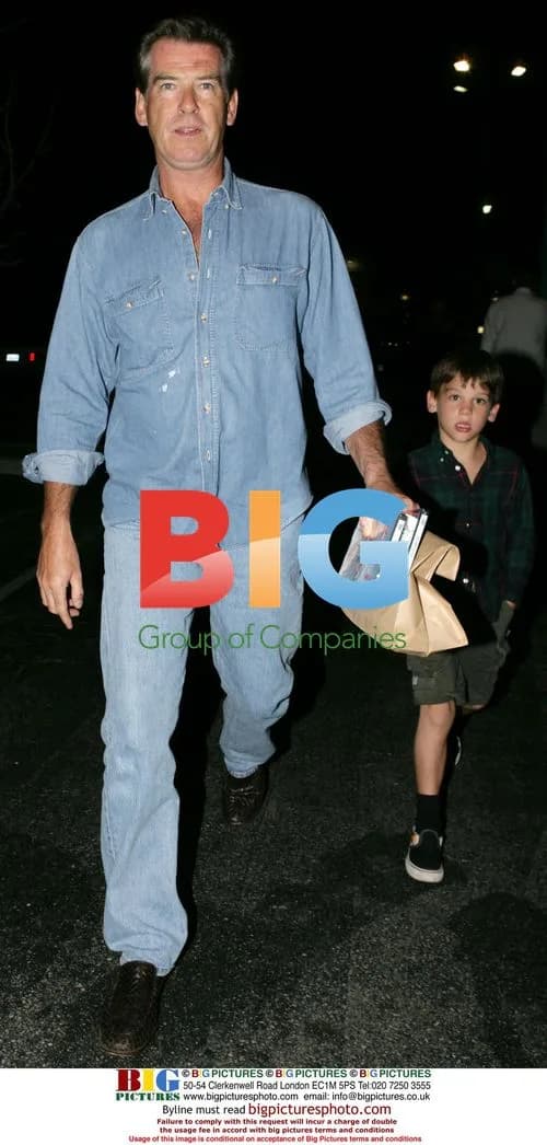 Pierce Brosnan and son Paris out for dinner in Malibu