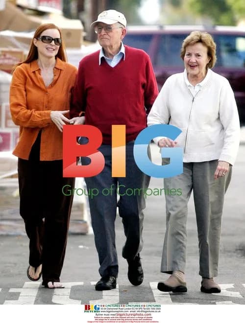 Marcia Cross with parents in Santa Monica