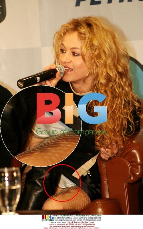 Paulina Rubio at Bogota Press Conference