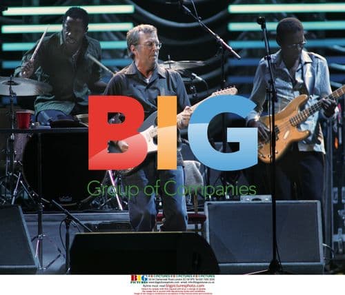 Eric Clapton, Steve Jordan, and Willie Weeks Perform in Concert