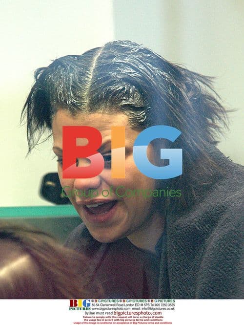 Jade Goody Gets Hair Styled at Toni & Guy