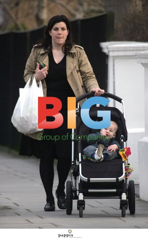 Kirstie Allsopp out with newborn son