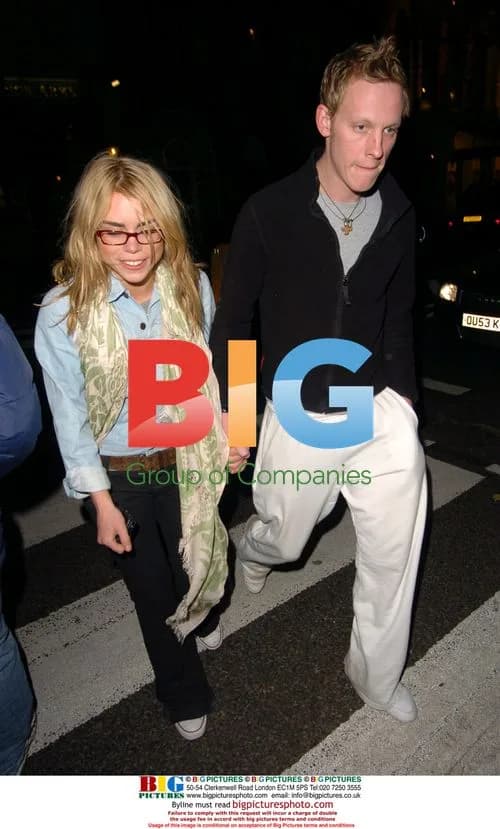 Billie Piper and Laurence Fox leaving Garrick Theatre