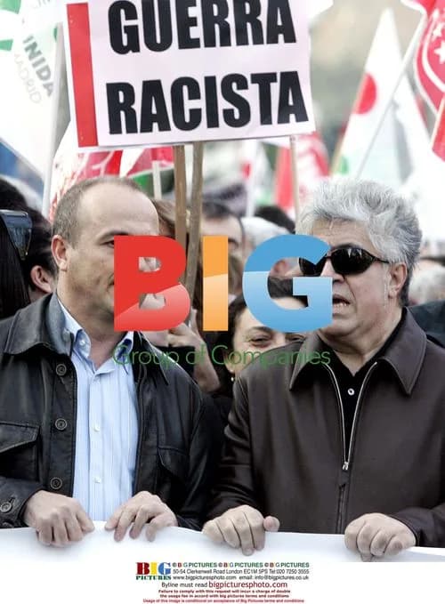 Pedro Almodovar at Iraq War Rally