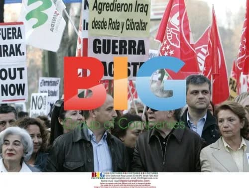Pedro Almodovar at Iraq War Protest