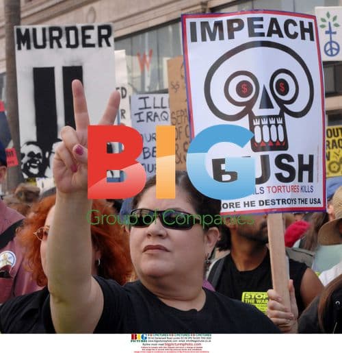 Anti-war protest in Los Angeles