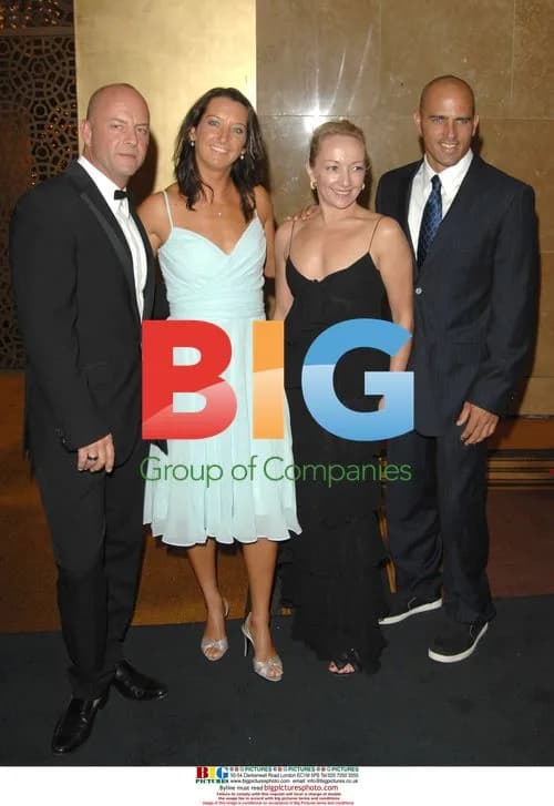 Layne Beachley, Peter Morrissey and Kelly Slater at Grand Prix Ball