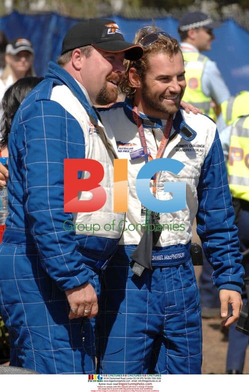 Shane Jacobson and Daniel McPherson at Celebrity Challenge Race