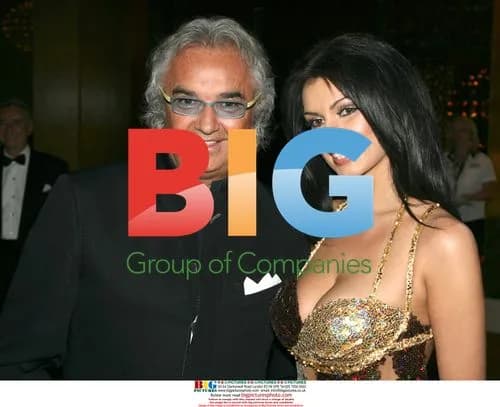Miss Poland 2006 and Flavio Briatore at Grand Prix Ball