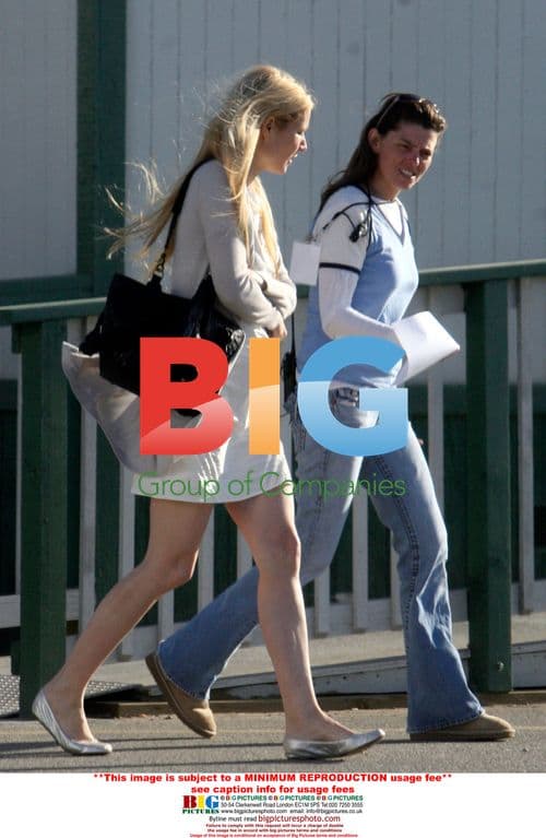 Gwyneth Paltrow Leaves LA Set with Robert Downey Jr.