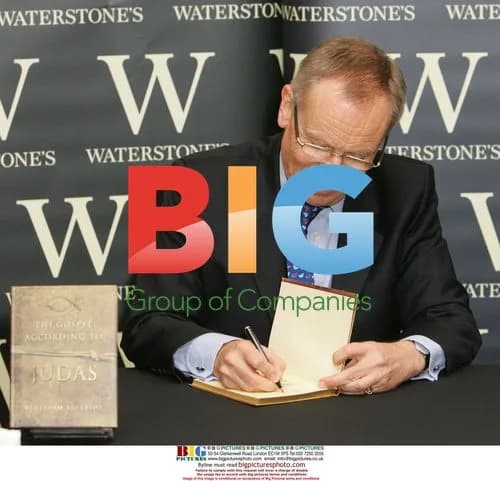 Jeffrey Archer and Francis J Moloney Sign "The Gospel According to Judas"