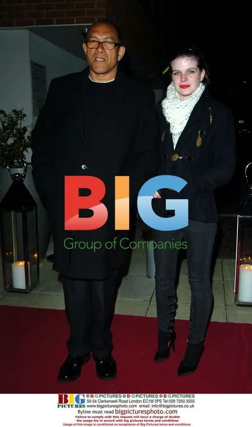 Bruce Oldfield and niece at Richard Young event