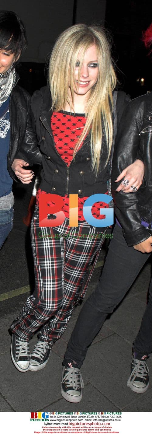 Avril Lavigne with Band at May Fair Hotel