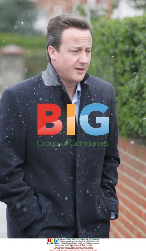 David Cameron Leaving Home in London