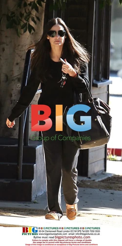 Demi Moore in good mood after workout