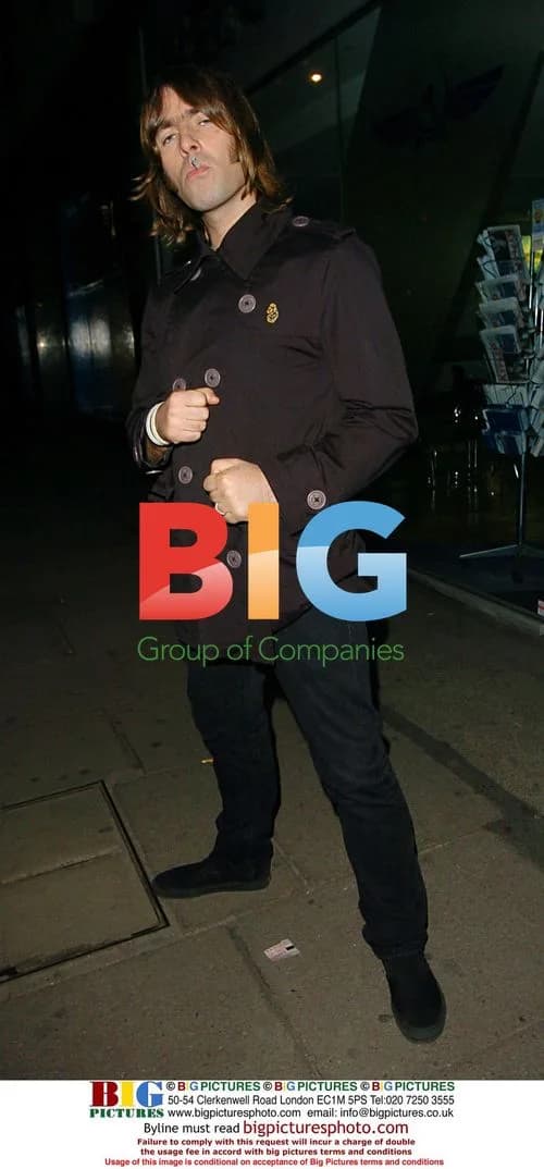 Liam Gallagher Leaving Nobu Restaurant in London